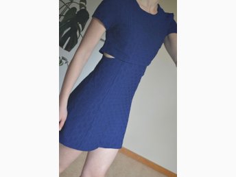 Topshop, 36, blå klänning med dragkedja, top sh.. (397739200 Topshop, 36, blå klänning med dragkedja, top sh.. (397739200