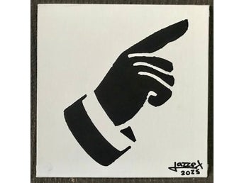 StreetArt av Lord Lazze X - Svart hand
