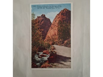 Vykort - Pillars of Hercules, Colorado Springs, USA.