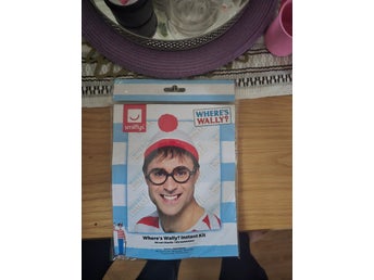 Where's Wally? Maskeradkit med mössa och glasögon
