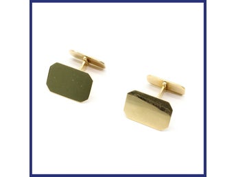 Manschettknappar, 18K guld (vikt 8,09g)