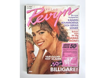 Vecko Revyn nr 47 1985 - Mickey Rourke, Efva Attling, Anna Wahlgren