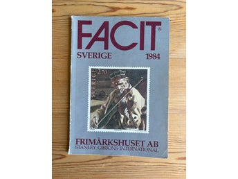 Facit Sverige 1984 - klassisk frimärkskatalog för samlare, Frimärkshuset AB