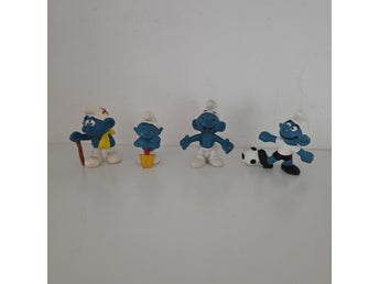 Smurfar figurer, 4 st