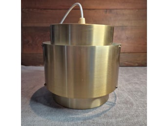 Retro taklampa i aluminium, 1970-tal, 19 cm