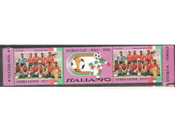 SIERRA LEONE - FOTBOLL VM`90 - - COSTA RICA - GUTTERPAR**