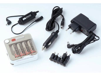 BRAUN BMC 50 laddare/bärbar laddningsstation med uppladdningsbara batterier