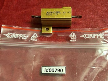 Trådlindat motstånd (id00790) aluminiumkapslat 1 kohm 25W 1 st