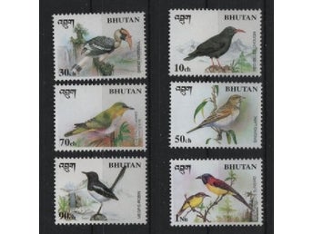 Bhutan 1998 Fåglar 6v