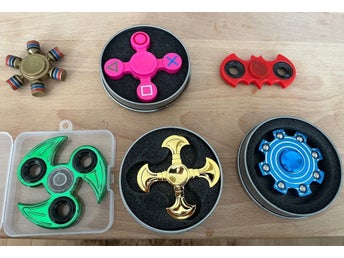 6 Fidget Spinners Samling