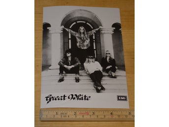 Äkta svenskt pressfoto Great White 1992