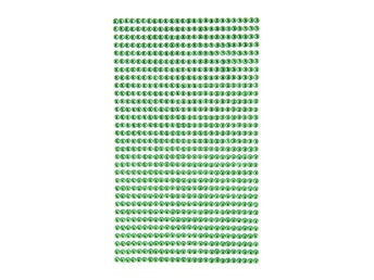 Strasstenar 3 mm grön (806 st)