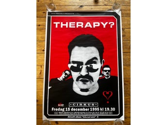 EMA Konsertaffisch Therapy? Cirkus Stockholm 1995