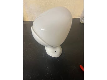 Vägglampa/ lampa glas/porslin IFÖ 60-tal retro design