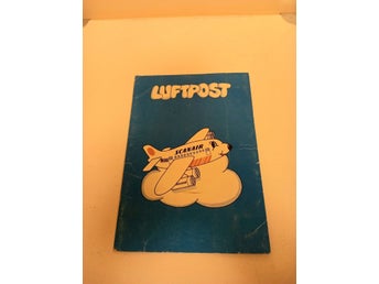 Retro Vintage Brevpapper Scanair Luftpost