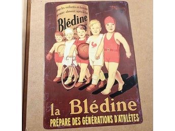 Retro metallskylt – La Blédine (Éditions Clouet, 2002)