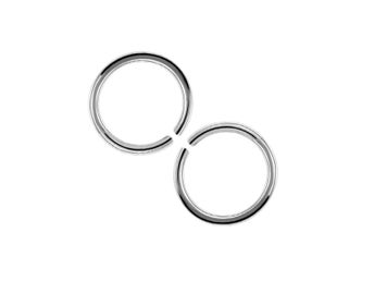 2 x14 mm Piercingringar 16GA(1,2mm) i annealed 316L Kirurgisk stål