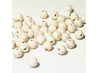 Ädelsten pärlor magnesite. Sommar rea!