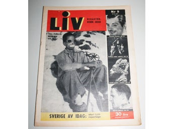 LIV - Veckotidning för hem och familj Nr 9, 21-27 febr 1939 Redaktör ROBIN HOOD