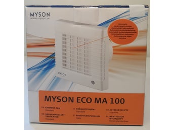 Myson ECO MA 100 Myson Badrumsfläkt med kallrasskydd Standard tänds via ljuset