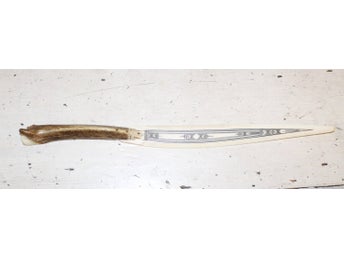 ÄLDRE BREVKNIV MED FINA DETALJER. SIGNERAD K-E = KNIV-ELIS, ELIS BERGSTRÖM