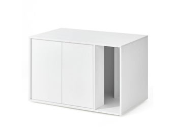 Verktygsfri montering Kattlåda, katthus, för stora katter, sidobord, PCL013W01
