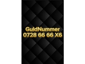 2st 0728 66 66 XX Guldnummer, (kan lätt flyttas till valfri operatör) Prissänkt!