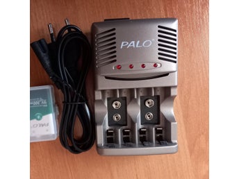 6st 9V NiMH uppladdningsbart batteri + smart snabbladdare med indikatorlampa