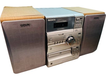 Vintage Sony Micro Hi-Fi Komponentsystem CMT-CP1 med CD, Kassett och Radio