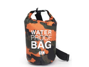 IPX6 water Proof Bag 5L Orange Camouflage