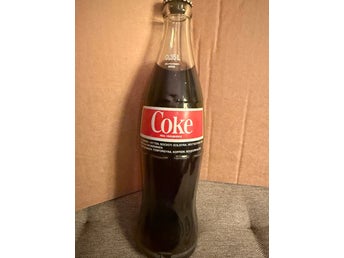 Coca Cola flaska oöppnad tidigt 80-tal