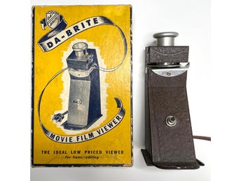 Da-Brite Movie Film Viewer (Dubbel-8 / Standard 8 mm) Vintage i originalkartong
