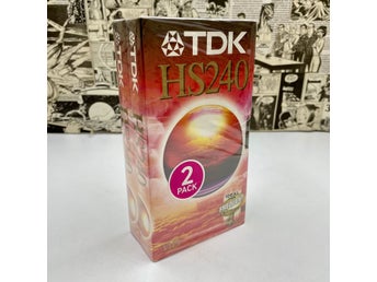 TDK HS240 2st VHS kassettband *OÖPPNADE* videokassettband 4h