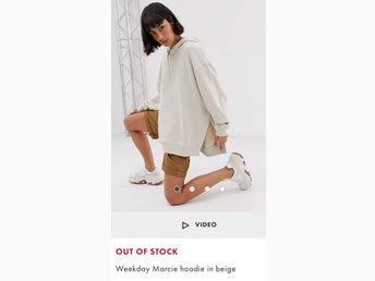 Weekday Marcie hoodie huvtroja