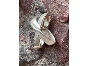 MASSIVT ÄKTA STERLING SILVER 925 HÄNGE från GULDFYND.