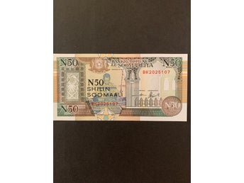 50 Shilin Soomaali sedel från Somalia 1991 UNC