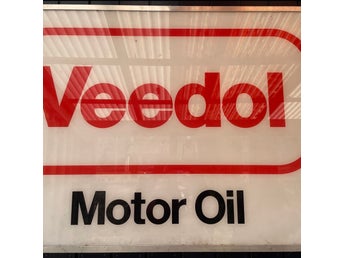Veedol motor oil ljusskylt