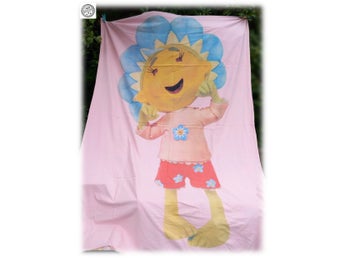 Fifi med blomsterfröna Flowertots påslakan retro vintage sällsynt i Fint skick