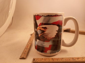 kaffe mugg örn med usa flaggan 11101