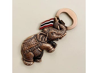 Thailand Elephant Flasköppnare Kylskåpsmagnet