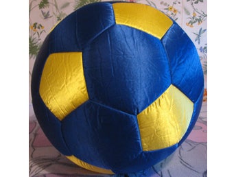 STOR tygboll Blå Gul Barn present Unik Sverige boll Sommar lek aktivitet fin kul