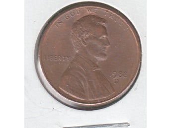 USA ONE CENT 1988 D