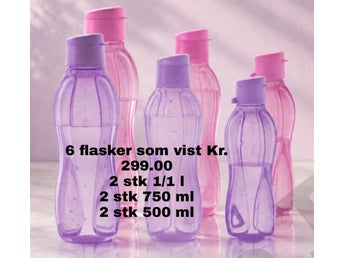 10 st Tupperware flaskor se bild