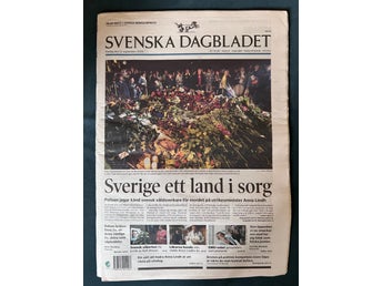 Svenska Dagbladet 12 september 2003. Mordet på Anna Lind