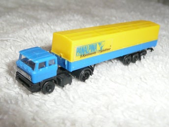 Modelljärnväg Modellbil Z Kibri Lastbil Truck Trailer