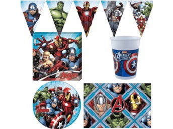 Kalaspaket Marvel Avengers 38 delar för 8 personer