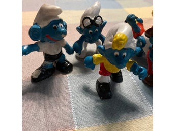 Smurfar figurer 8 st
