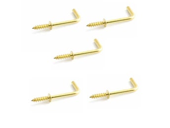 Flänskrok 374 pol mässing 33 mm Habo 5-pack