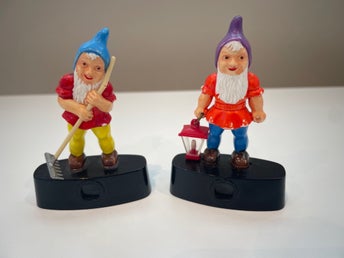 Tomtar äldre plast jultomte jul retro