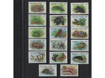 Christmas Island (Australien) 1987-89 Flora fauna fiskar fåglar